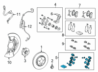 OEM 2022 Lexus NX250 Cylinder Kit, FR Dis Diagram - 04478-48200