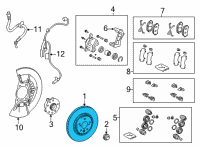 OEM Lexus NX250 DISC, FR Diagram - 43512-78010