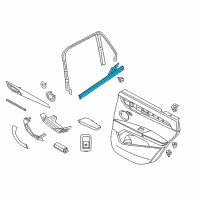 OEM 2017 BMW X1 Channel Seal, Inner, Door, Rear Left Diagram - 51-35-7-349-659