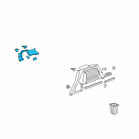 OEM Saturn Molding, Quarter Window Garnish Diagram - 96834853