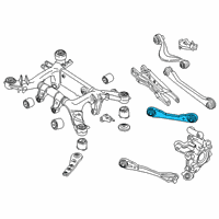 OEM 2021 BMW M850i xDrive Gran Coupe Rear Left Upper Forward Lateral Arm Diagram - 33-32-6-867-537