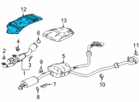 OEM 2022 Acura MDX Ht Baffle Complete Diagram - 74610-TYA-A00