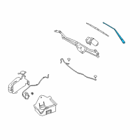 OEM Wiper Arm Diagram - 9L3Z-17527-A