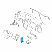 OEM 2008 Hyundai Tiburon Sensor Assembly-Satellite, RH Diagram - 95920-2C300