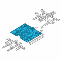 OEM 2013 Hyundai Santa Fe Panel-Center Floor Diagram - 65111-B8000