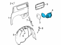 OEM GMC Fuel Pocket Diagram - 84831036