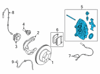 OEM 2021 BMW M340i CALIPER HOUSING RIGHT Diagram - 34-11-6-891-312