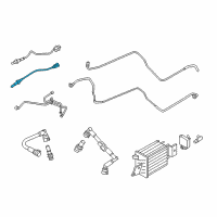 OEM 2015 Ford Mustang Lower Oxygen Sensor Diagram - FL3Z-9G444-C