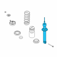 OEM 2010 BMW M6 Rear Left Or Right Strut Shock Absorber Diagram - 33-52-2-283-992