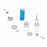 OEM 2006 BMW M6 Coil Springs Diagram - 33536762719