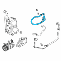 OEM 2019 BMW X4 Suction Pipe Evaporator-Compressor Diagram - 64-53-9-385-179