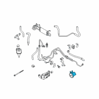 OEM 2006 Infiniti FX45 Power Steering Pump Assembly Diagram - 49110-CG000