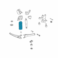 OEM Ford F-250 Super Duty Coil Spring Diagram - 7C3Z-5310-WC