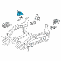 OEM 2015 Chevrolet Cruze Upper Transmission Mount Diagram - 13287955