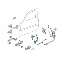 OEM Acura RL Switch Assembly, Driver Side Cylinder Diagram - 72176-SZ3-003