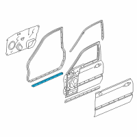 OEM 1998 Acura RL Seal, Front Door (Lower) Diagram - 72326-SZ3-003