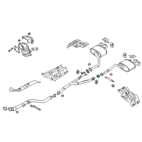 OEM 2016 Hyundai Veloster Gasket-Exhaust Pipe Diagram - 28751-1R000