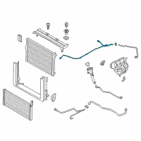 OEM 2013 BMW 550i GT xDrive Radiator Coolant Hose Diagram - 17-12-7-619-722