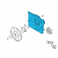 OEM 2015 Kia Forte5 SHROUD-Radiator Diagram - 25350A7000