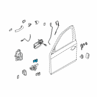 OEM 2006 BMW X3 Door Hinge, Top Left Diagram - 41-00-3-422-369