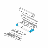 OEM 2003 Dodge Dakota Rear Seat Cushion Diagram - TG241L5AA