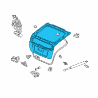 OEM 2012 Honda Insight Tailgate (DOT) Diagram - 68100-TM8-A70ZZ