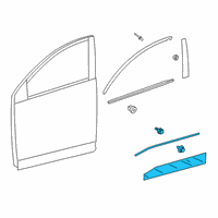 OEM Toyota RAV4 Prime Lower Molding Diagram - 75073-42050-C0