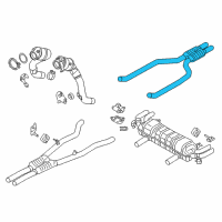 OEM 2017 BMW 750i Front Silencer Diagram - 18-30-8-635-592