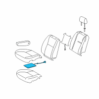 OEM Toyota Tundra Seat Cushion Heater Diagram - 87510-0C010