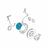 OEM 2004 Mercury Sable Caliper Diagram - 4F1Z-2B121-AA