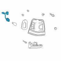 OEM 2011 Toyota Land Cruiser Socket & Wire Diagram - 81555-60830