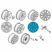 OEM 2018 Ford Explorer Wheel, Alloy Diagram - DB5Z-1007-C