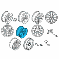 OEM 2017 Ford Explorer Wheel, Alloy Diagram - FB5Z-1007-D