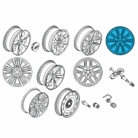 OEM 2018 Ford Explorer Wheel, Alloy Diagram - FB5Z-1007-C