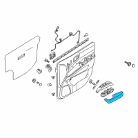 OEM 2007 Hyundai Entourage Front Door Armrest Assembly Right Diagram - 82720-4D000-CS