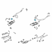 OEM Mercury Marauder Converter Gasket Diagram - E9AZ-5E241-A