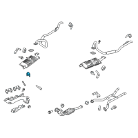 OEM 2004 Mercury Marauder Flex Tube Clamp Diagram - -N802771-S306