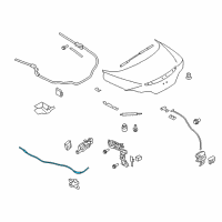 OEM 2009 Infiniti G37 Cable-Trunk Lid Opener Diagram - 84652-JJ50A