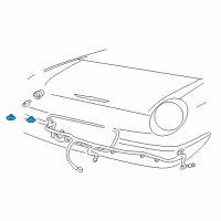 OEM Ford Thunderbird License Lamp Diagram - F8VZ-13550-BA