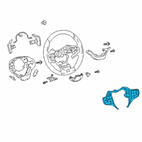OEM Lexus UX250h Switch Assembly, STEERIN Diagram - 84250-76170