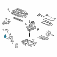 OEM 2009 Acura TL Filter Assembly, Spool Valve Diagram - 15825-P8A-A01