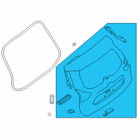 OEM 2018 Nissan Rogue Door Assy-Back Diagram - 9001A-7FR0E