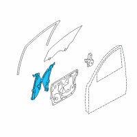 OEM 2011 Infiniti FX35 Front Door Window Regulator Assembly, Right Diagram - 80720-1CA0C