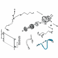 OEM Ford AC Tube Diagram - CR3Z-19972-C