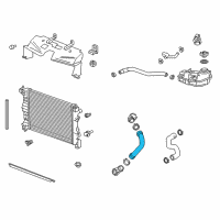 OEM Buick Encore Radiator Outlet Hose Diagram - 96968500