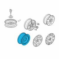 OEM Honda Civic Disk, Wheel (16X6 1/2J) (Tpms) (Black) (Topy) Diagram - 42700-SNA-A11