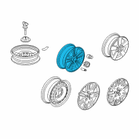 OEM 2007 Honda Civic Wheel Disk (17X7J) Diagram - 42700-SNX-A92