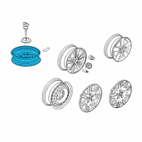 OEM 2013 Honda CR-Z Disk, Wheel (15X4T) (Black) (Topy) Diagram - 42700-SNA-A51