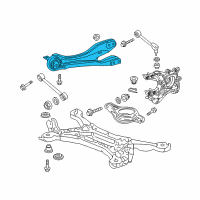 OEM 2012 Honda Odyssey Arm, Right Rear Trailing Diagram - 52371-TK8-A00
