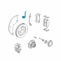 OEM 2006 Mercury Mountaineer Brake Hose Diagram - 6L2Z-2078-C